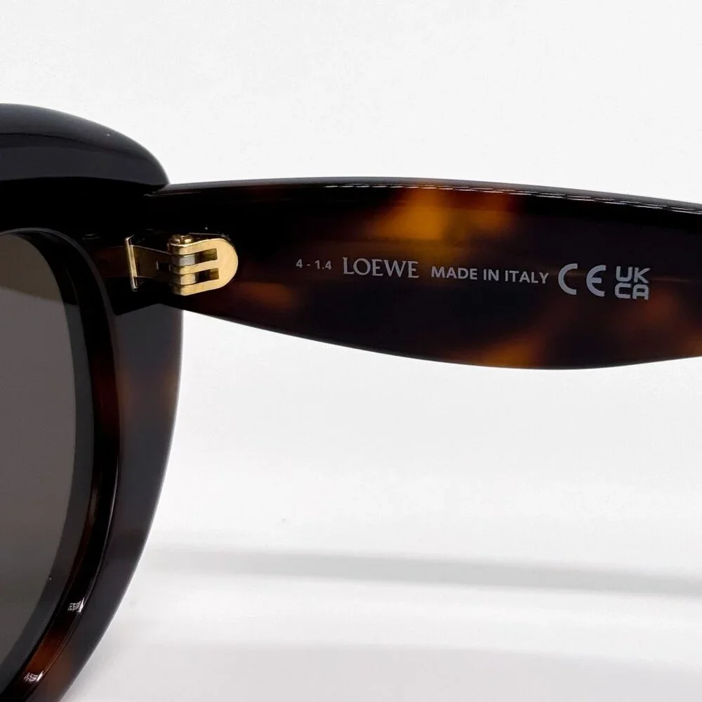NEW LW40153F 52E, LOEWE WOMEN HAVANA GREY SUNGLASSES LOEWE